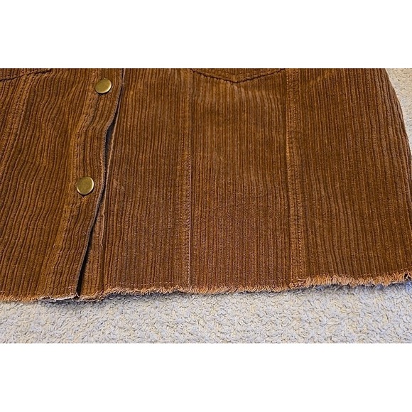 Blue B Women's Shacket Jacket Corduroy W/Sherpa Top Brown Rough Hem Sz L‎ Button - Picture 12 of 16